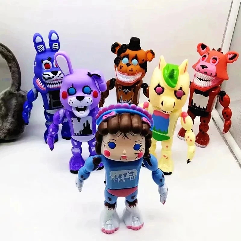 6 Стиль 22 см с рисунком персонажей из игры пять ночей в Фредди Полночь игрушка