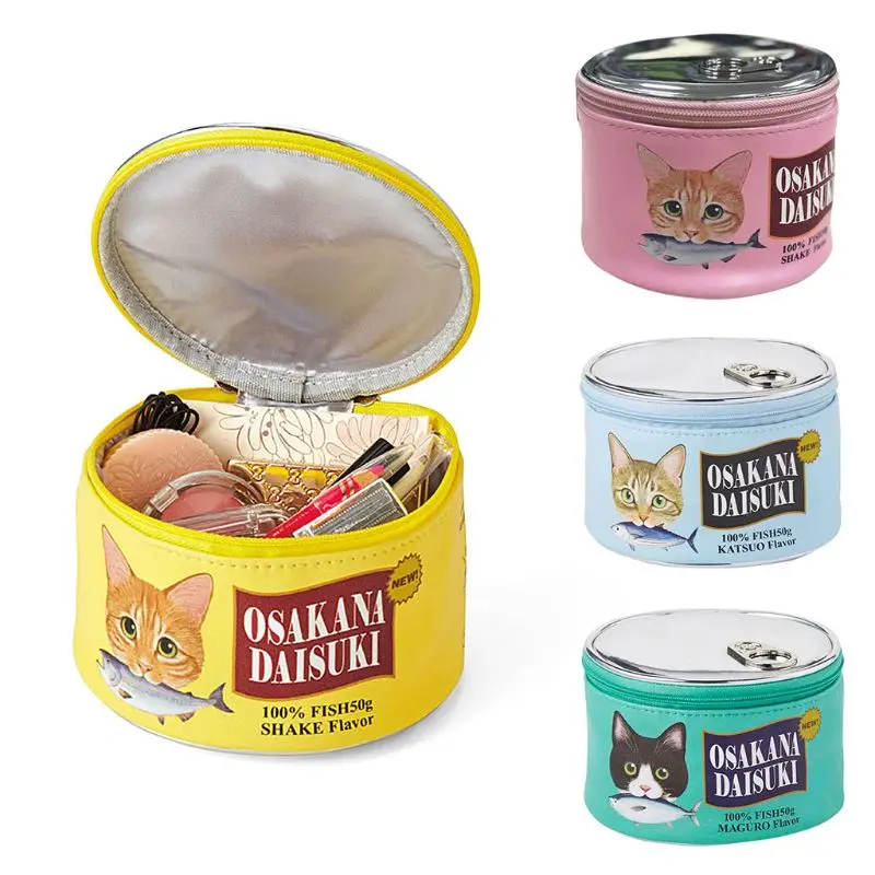 

Cats Can Makeup Cosmetic Case Bag Zipper Toiletry PoucOrganizer