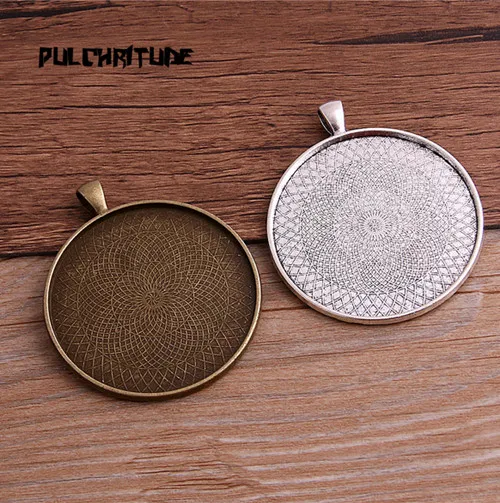 two color PULCHRITUDE 2 шт. 45/50/58 мм внутренняя Размеры 2 цвета покрытием классический Стиль кабошоны базовые Подвески лоток T6417 - Цвет: two color