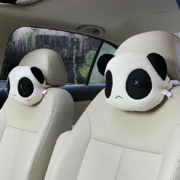 

Dewtreetali Hot Sale Cute Cartoon Panda Plush Auto Waist Cushion Car Seat Neck Rest Headrest Pillow