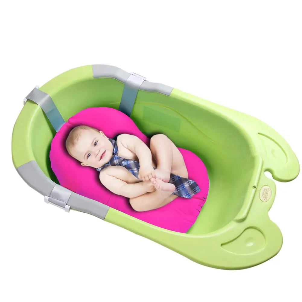 Best Cartoon Piglet Bathing Showering Mat For Baby Bathing Holder Non Slip Fixed Soft Comfortable Bathing Bed NewBorn Safety Security