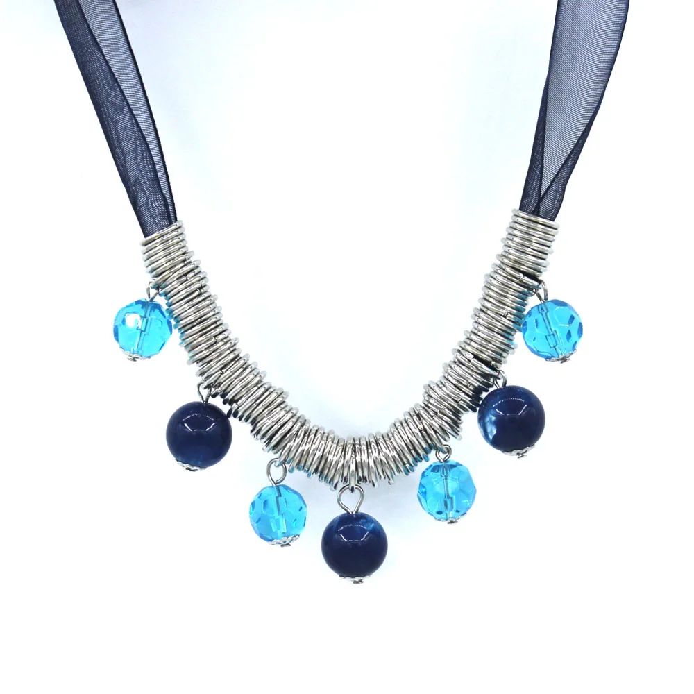 Европейская и американская мода лента из бисера элегантное женское короткое ожерелье FY18121212