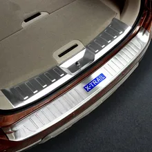 Rogue Stainless Steel Rear font b Bumper b font Protector Sill Trunk Guard Cover Trim For
