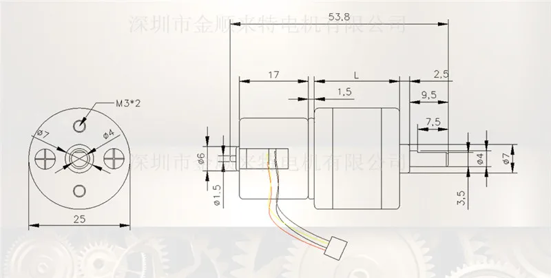 GM25-20BY stepper motor 6