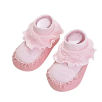

Summer Baby Boys Girls Infant Cotton Shoes Socks Cute Warm Anti-Slip Floor Shoes Socks Leg Warmers