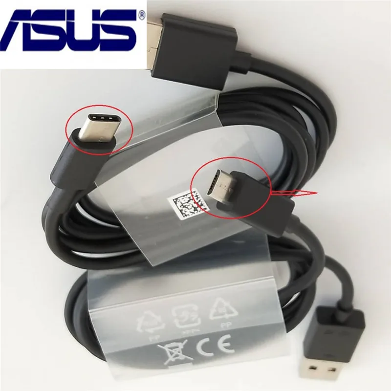 Оригинальный ASUS 2A Быстрая зарядка micro usb/USB 3 1 Тип c кабель синхронизации данных для