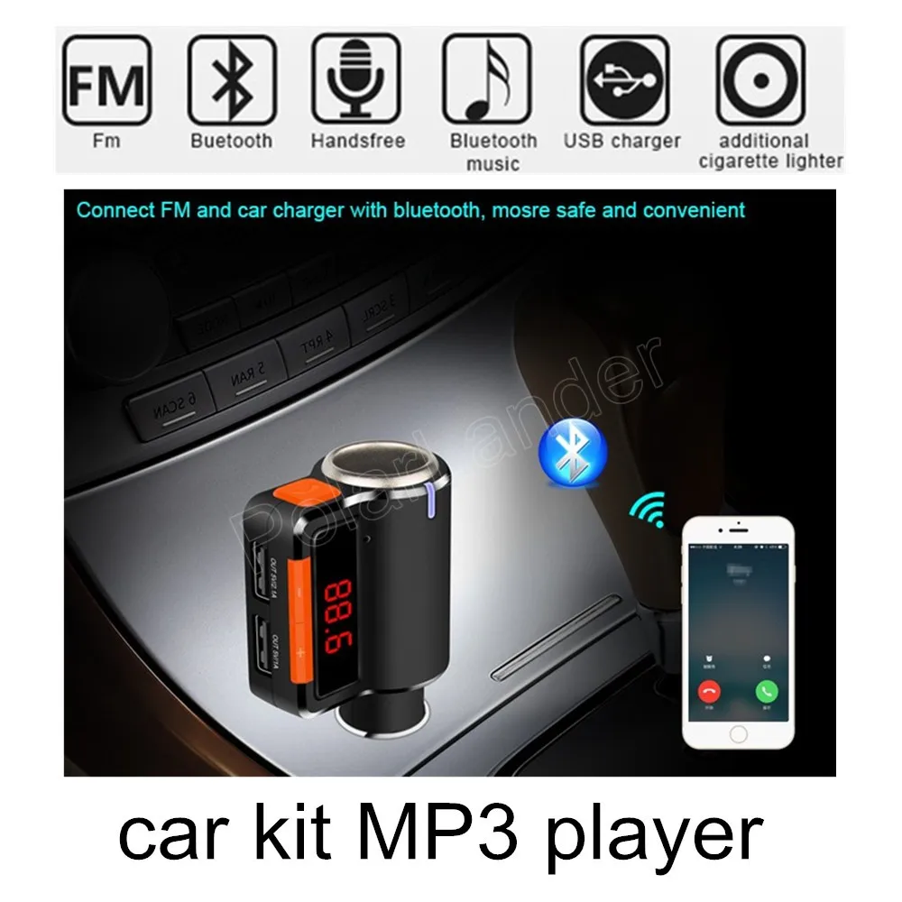 Самым продаваемым автомобилем MP3 аудио плеер Bluetooth FM передатчик беспроводной fm-модулятор громкой связи Bluetooth гарнитура для авто