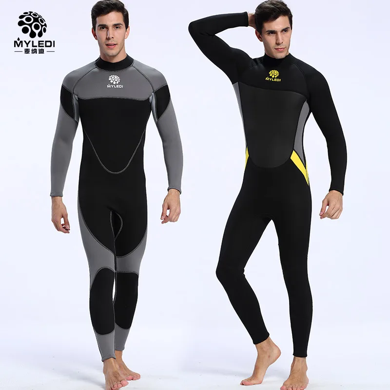 Wet Suit 3mm Neoprene Suit Waterproof Warm Siamese Long-sleeved Wetsuit Surf Suit For Men Size S-XXL цена Wet Suit 3mm Neoprene Suit Waterproof Warm Siamese Long-sleeved Wetsuit Surf Suit For Men Size S-XXL цены онлайн