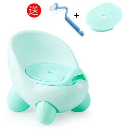 Детское сиденье для обучения туалету,, милое яйцо, детское Горшечное кресло, Детский горшок QQ, табурет для унитаза, щетка - Цвет: Green with Lid