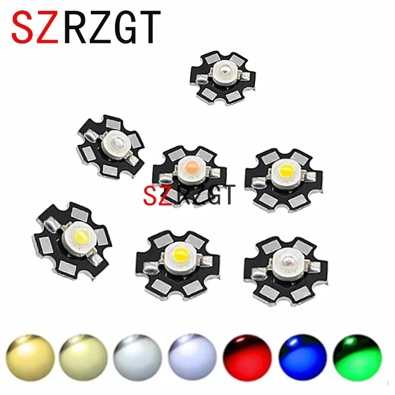 

10pcs Real Full Watt CREE 1W 3W High Power LED lamp Bulb Diodes SMD 110-120LM LEDs Chip For 3W - 18W Spot light Downlight