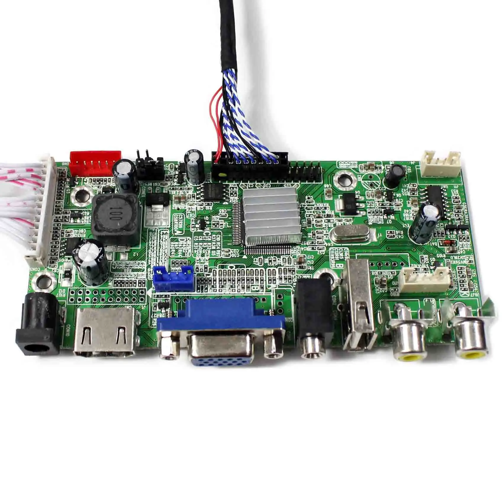  HDMI + VGA + AV + Audio + tarjeta controladora LCD con USB 8 