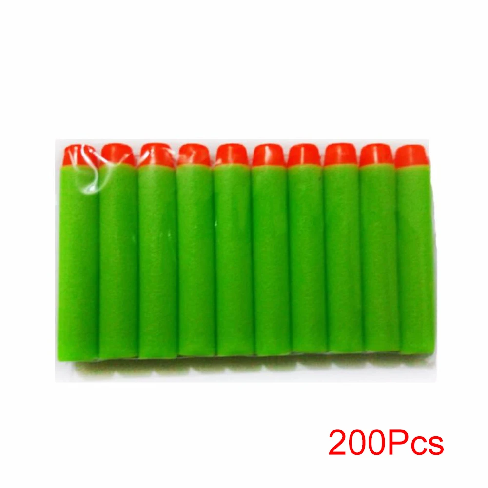 

200pcs 7.2cm Soft Bullet Airguns Plastic Military Sucker War Dart Hollow Hole Bullets Darts for Nerf Blaster Toy Gun