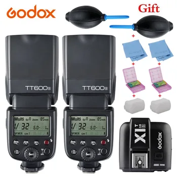 

2X Godox TT600S 2.4G HSS Wireless Flash Speedlite + X1T-S Transmitter +Gift Kit for SONY a7 a7r a77II a7RII a58 a99 Camera