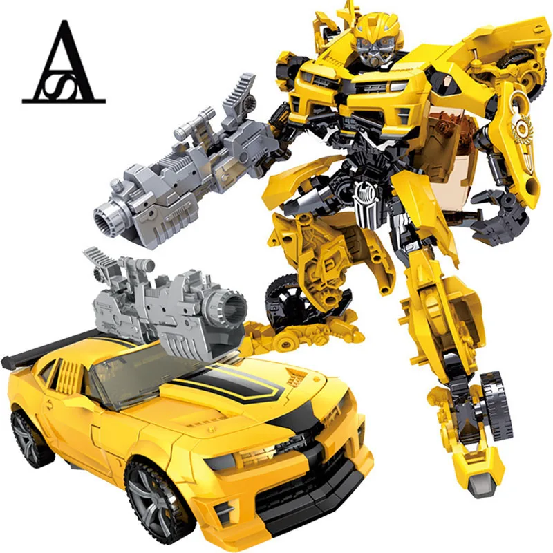 

Children Robot Toy Transformation Anime Series Action Figure Toy 2 Size Robot Car ABS Plastic Model Action Figure Toy for Child