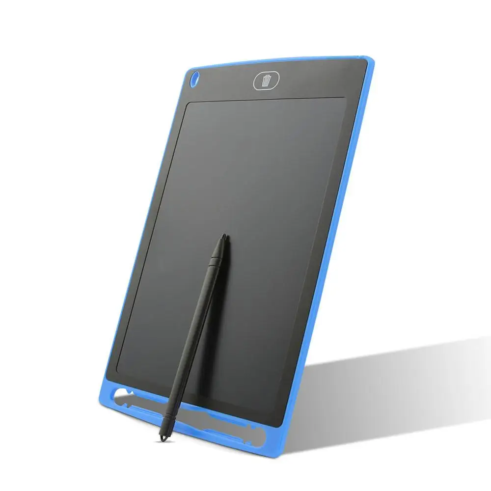 JZYuan 1" дюймовый цифровой ЖК-планшет для письма портативный офисный рисунок, графика электронный почерк колодки с ручкой - Цвет: 8inch blue