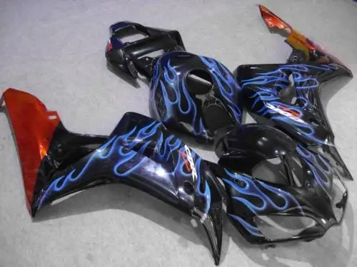 Набор обтекателей мотоцикла для HONDA CBR1000RR 06 07 CBR 1000RR 2006 2007 CBR1000 ABS Blue flames black