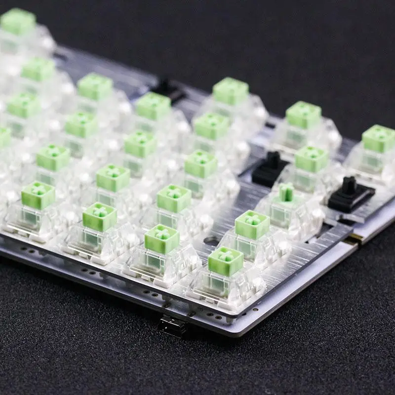 Полностью в сборе DZ60 PCB с Aliazs Gateron Box темно синий нефритовый переключатель/тип