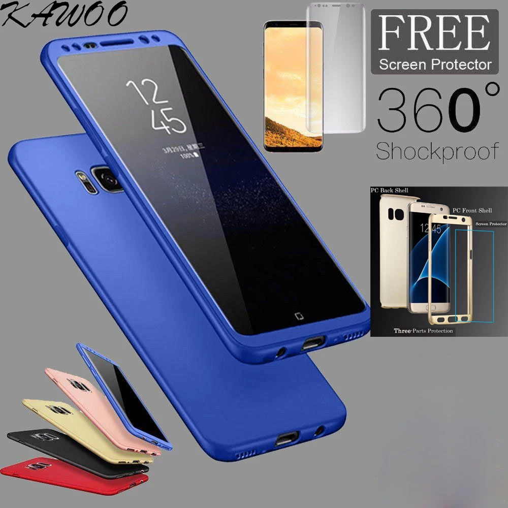 360 полноразмерный чехол для Samsung Galaxy S6 S7 J3 J5 J7 A3 A5 A7 гибридный жесткий из