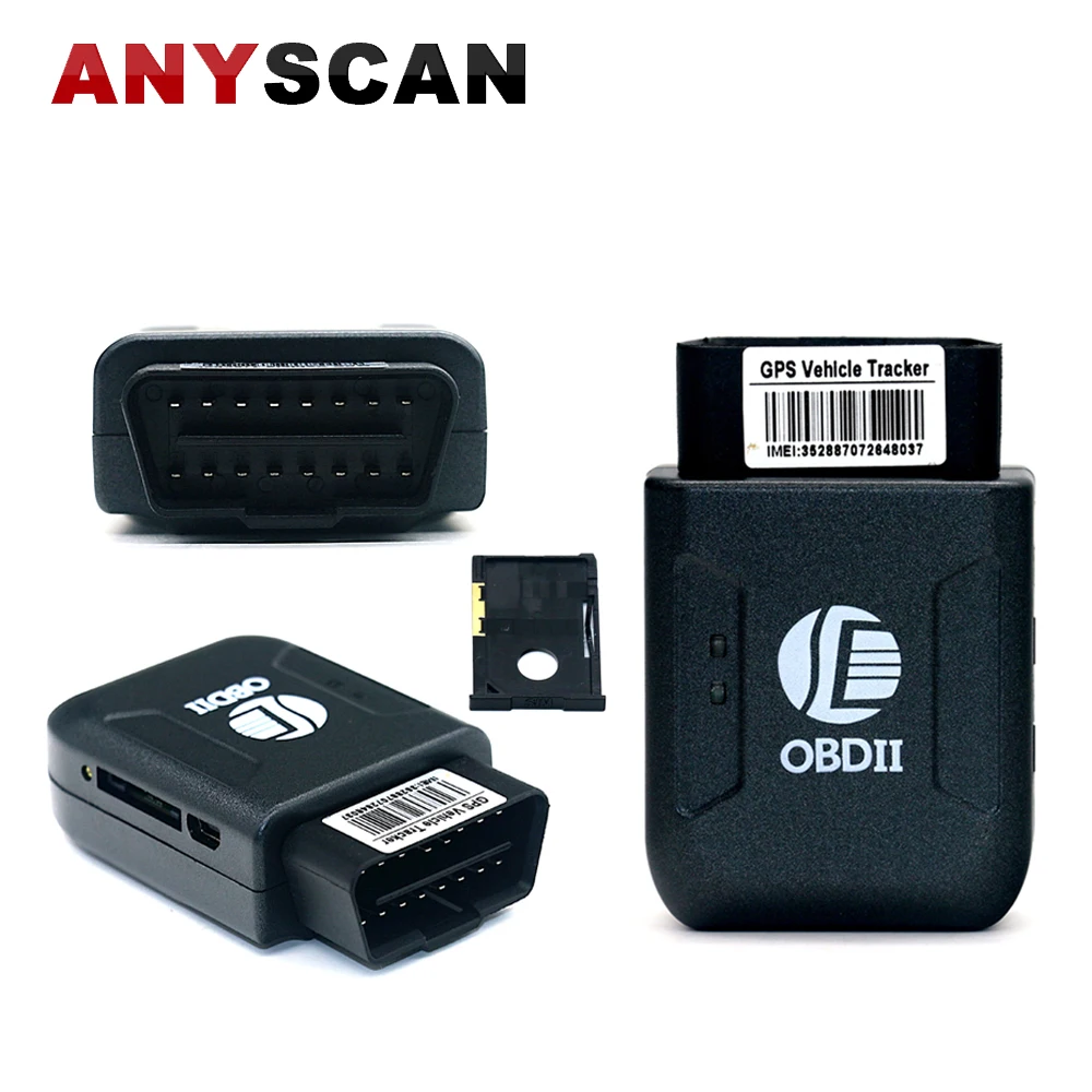 Tlxc TK206 OBDII Интерфейс автомобиля gps трекер для отслеживания в режиме реального
