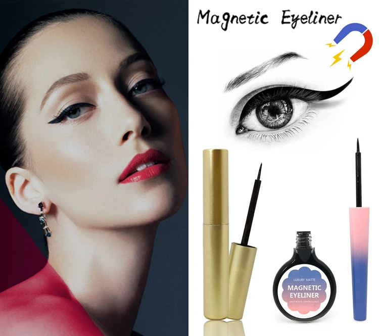 

Magnetic Liquid Eyeliner Waterproof Long Lasting Magnetic Eyeliner for Magnetic False Eyelashes 2019 New Hot Three Styles