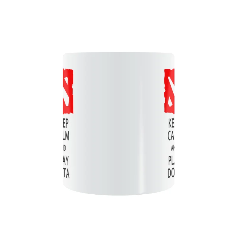  Keep Calm And Play Dota 2 Mug Coffee Milk Ceramic Cup Creative DIY Gifts Home Decor Mugs 11oz T1099