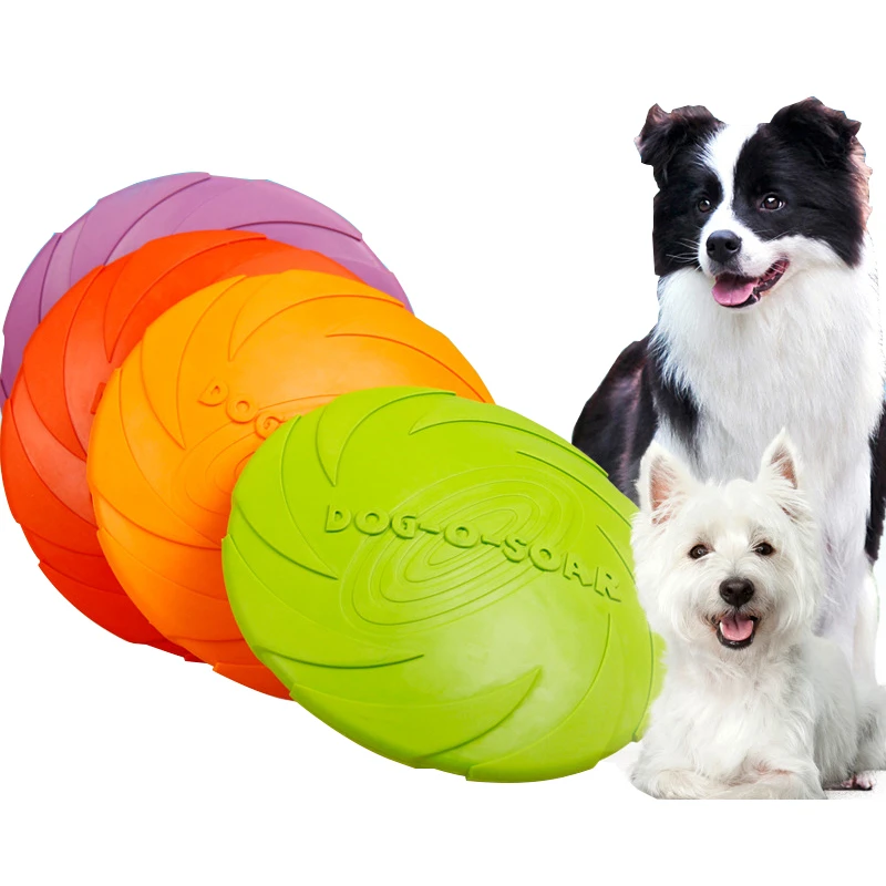 Интерактивные жевательные игрушки для собак, сопротивление укуса, мягкая резиновая игрушка для щенков, домашних животных, товары для обучения домашних животных, летающие диски для собак