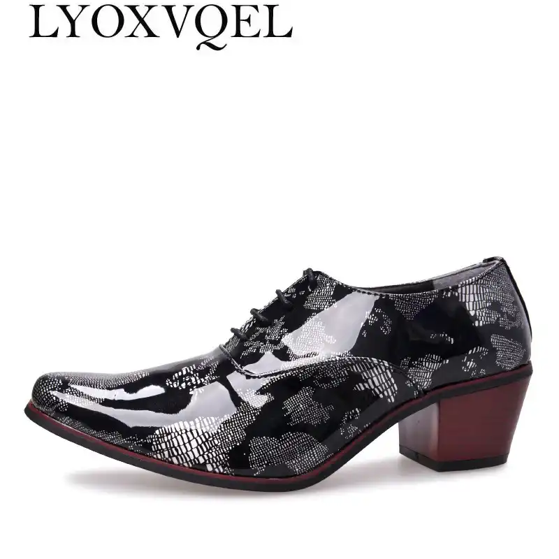 men's dress shoes with high heel