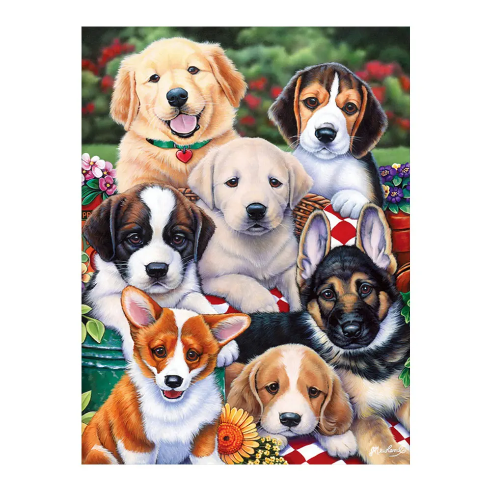 

Cute Puppies Dogs Diamond Painting animal Round Full Drill 5D Nouveaute DIY Mosaic Embroidery Cross Stitch home decor gifts