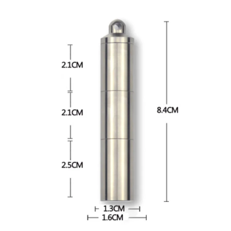 3 Размера Открытый бутылки с лекарственными средствами выживания водонепроницаемый алюминиевый бак мини EDC ящики для хранения спички Кемпинг EDC инструмент