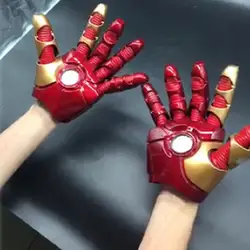 Мстители Железный человек перчатки 1:1 полный масштаб Тони Старк. Носимых Электрический ладони с светодиодный фонарик на палец индукции