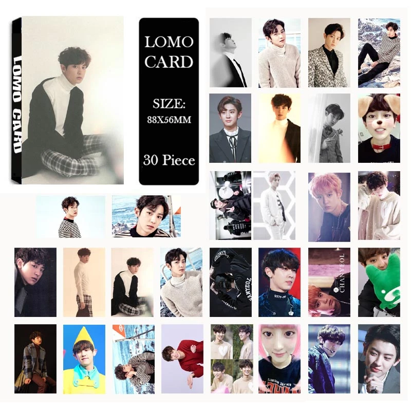 Альбом KPOP EXO CHANYEOL LOMO Cards K POP новая мода ручная работа бумажная Фотокарта HD