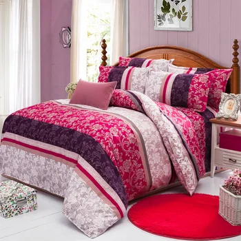 

Home Textile 4pcs Bedding Sets Duvet Cover Bed Sheet Pillow Cover Polyester/cotton Autumn Winter Warm Brand 2018 Ben201