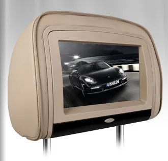 Discount 2x9" Car Headrest DVD Player with Buit-in HDMI Port 8 Bits & 32 Bits Games Beige Color 1