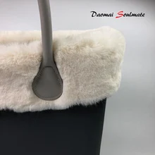 Классический мини-размер из искусственного меха кролика плюшевая отделка для термического украшения obag O сумка Отделка Сумочка эва аксессуары