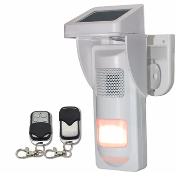 

433mhz solar power flash solar power PIR detector sensor 2 in 1 remote control alarm accessories work with KeRui alarm