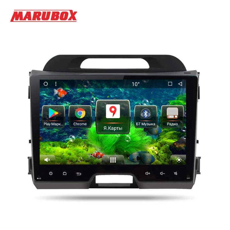 Discount Marubox 9A211MT8 Car multimedia player for kia sportage 2010-2016 android 8.1 Octa core 2G RAM 32G ROM 9 inch GPS Radio wifi 5