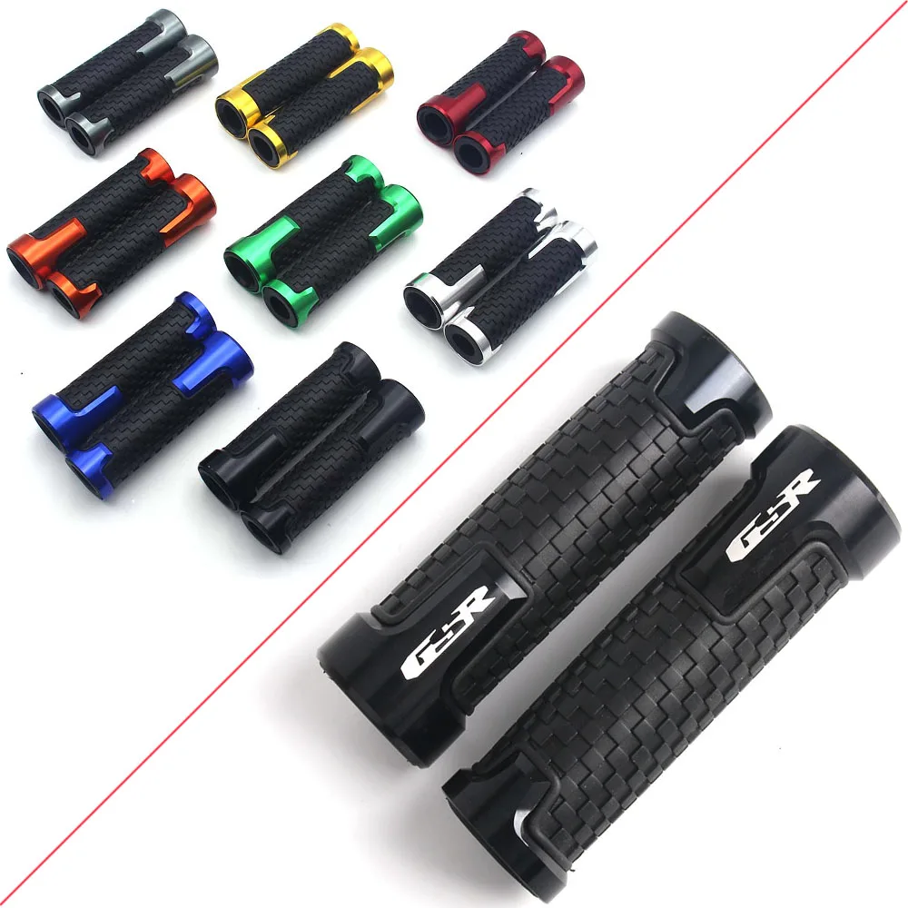 1 Pair 7/8" 22mm Motorcycle Bike Handlebar Grips Handle Bar Ends Cap for Suzuki GSX-R GSR 400/600/750 K6 K7 K8 K9 Multicolor