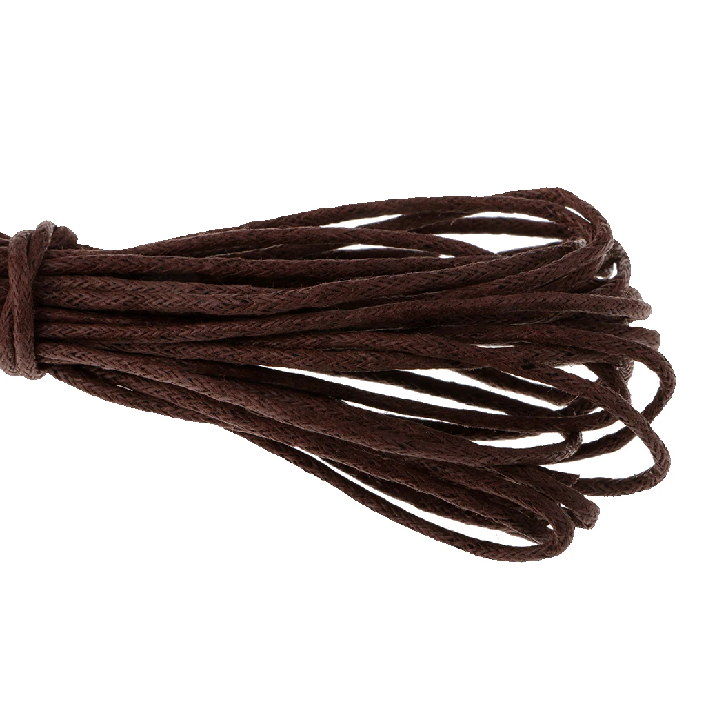 10yd 1.5mm Durable Handmade Leather String Jewelry Making Bracelet DIY Thread Cord for Necklace Bracelet Anklet Craft
