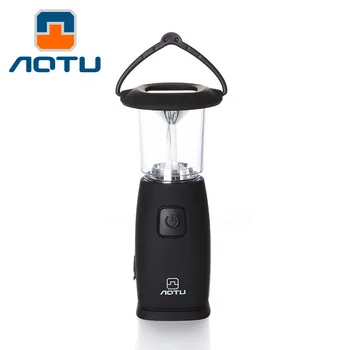 

Portable Led Solar Camping Light Hand Power Generation Searchlight Lantern Powerful 6 Led Flashlight Black