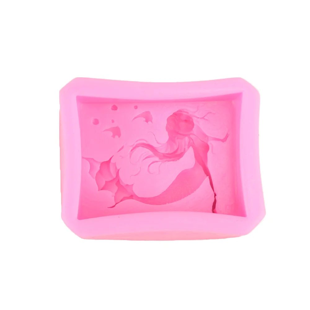 

3D Fairy Mermaid Silicone Cake Mold Soap Mold Candle Molds Chocolate Fondant Cake Decorating Kitchen Bakeware