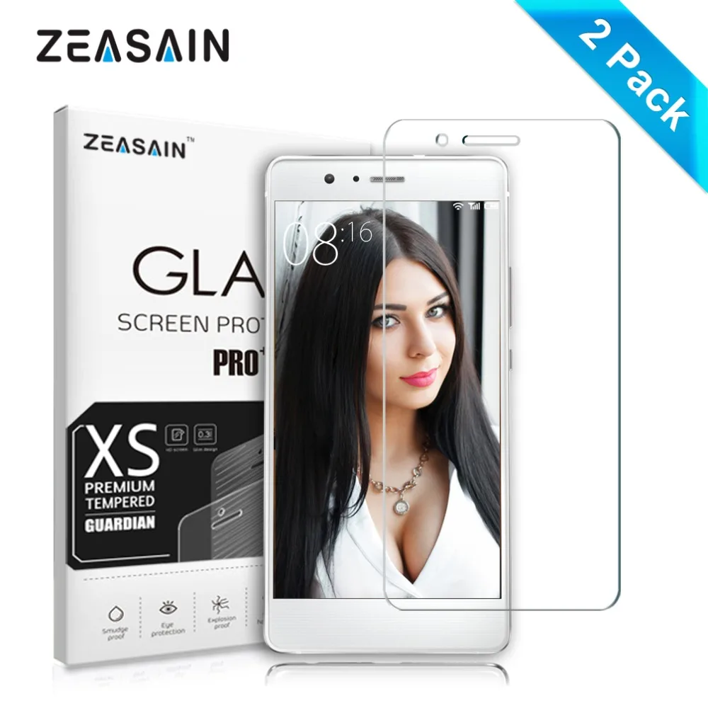 [2 Pack] Original ZEASAIN 2.5D 0.3mm HD Clear Tempered Glass Screen