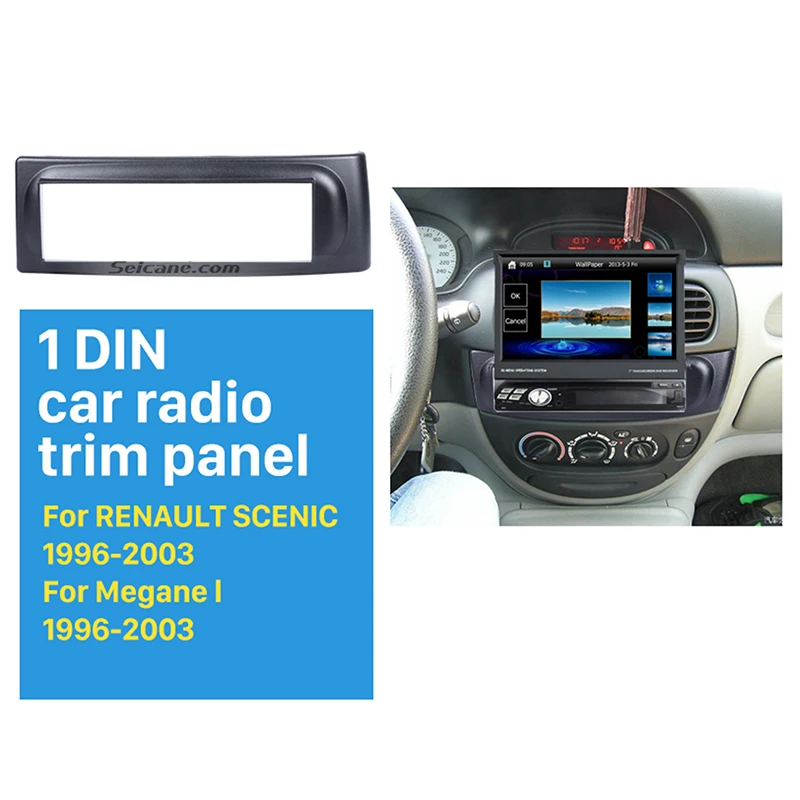 Kit de instalación de reproductor de DVD y CD Fascia para coche, Radio  Estéreo 2 din para RENAULT Megane I 1996-2002 Scenic 1996-2003 - AliExpress