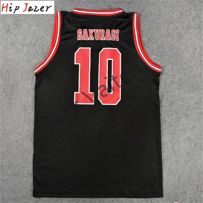 Basketball Jerseys HipJazer Slam Cosplay Shohoku Sakuragi 10# Hanamichi 11# Rukawa Kaede
