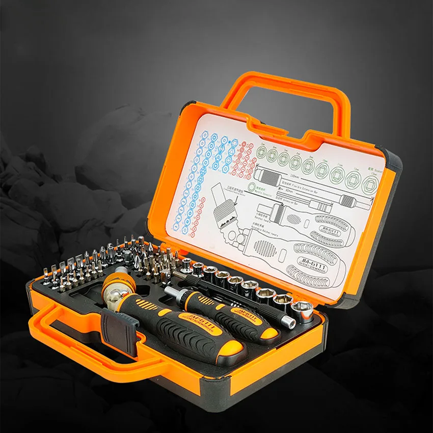 

JAKEMY 72 In 1 Sets Screwdriver Adjustable Head Laptop Computer Electrical Home Furniture Auto Car Mechanic Repair Tools Kit