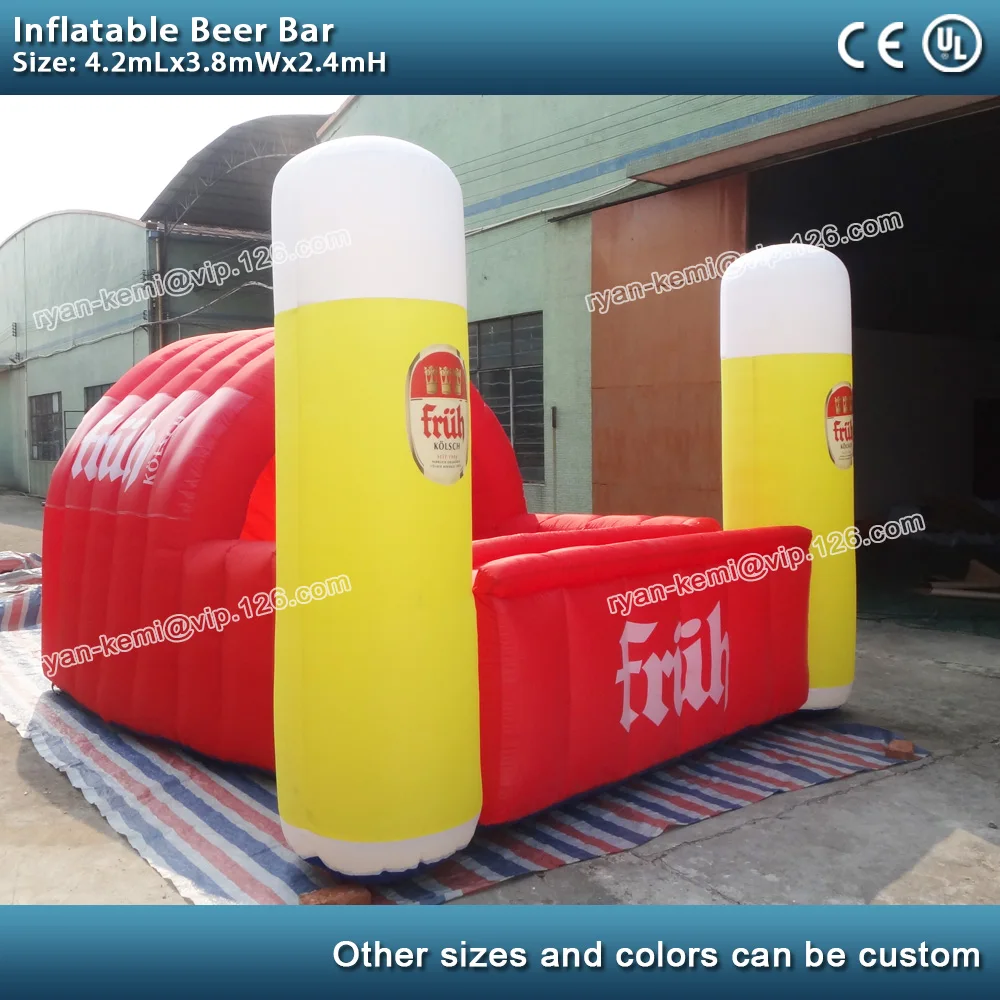 Inflatable beer bar Inflatable kiosk tent Inflatable display advertising tradeshow bar tent counter exhibition tent 2