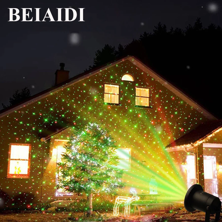 Outdoor Laser Light, Christmas Projector Lights, Laser Star Light with  Remote Control, Indoor Outdoor Holiday Decoration, Christmas Gift, Wedding  