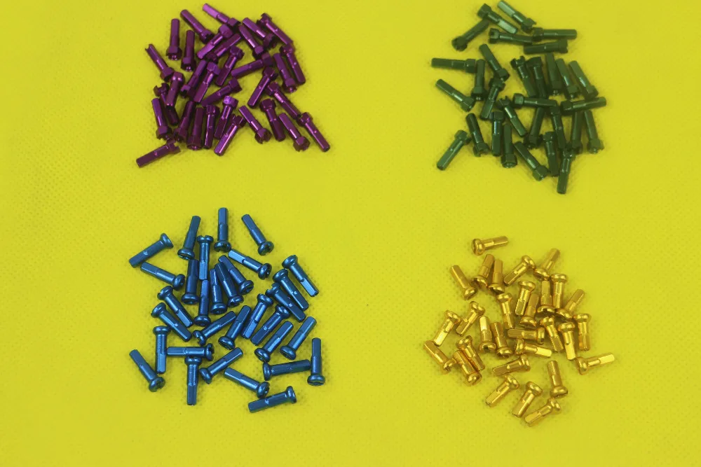 12mm Green NEW 100 Piece DT Swiss Spoke Nipple 2.0 Aluminium