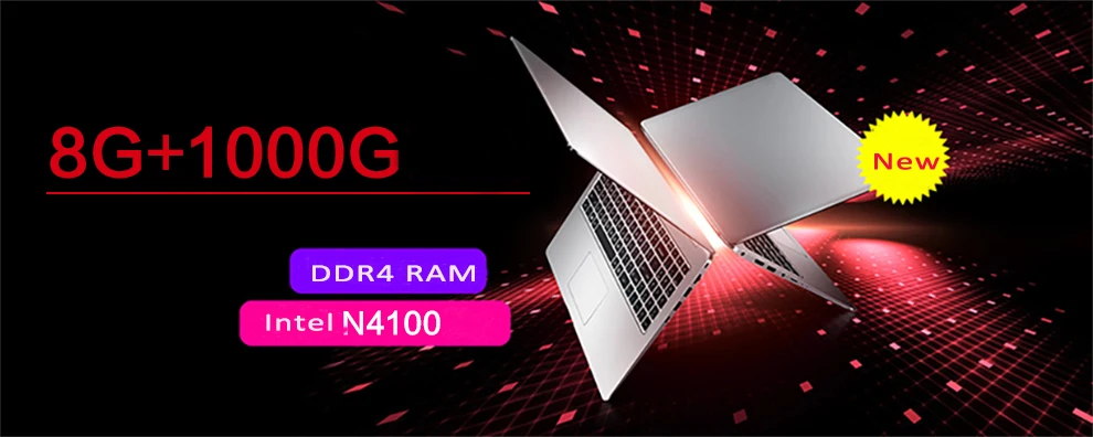 15," игровой компьютер Celeron N4100 четырехъядерный 8 Гб DDR4 ram 1 ТБ 1920*1080 HD экран Windows 10 ноутбук