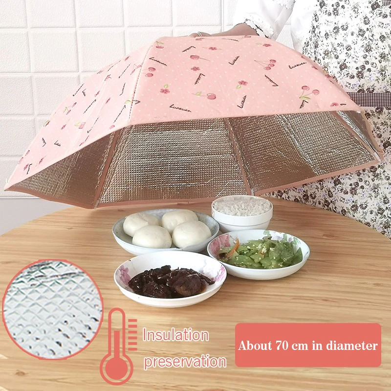

Insulation Dish Cover Household Large Folding Thick Winter Insulation Cover Kitchen Table Dishes Dust Cover Kitchen Tool