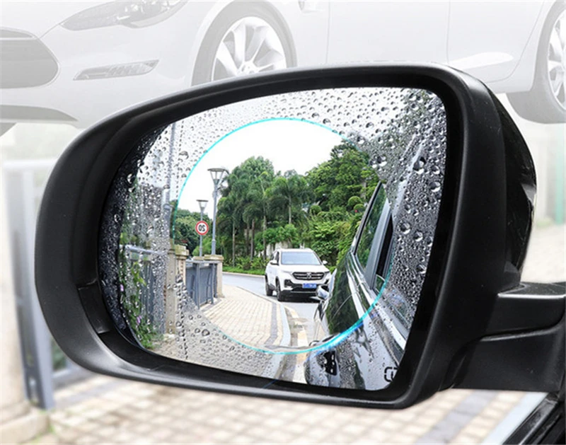 2 шт Водонепроницаемый непромокаемый Анти-туман стикер пленка стекло гидрофобное Нано покрытие для автомобиля зеркало заднего вида Защитная крышка